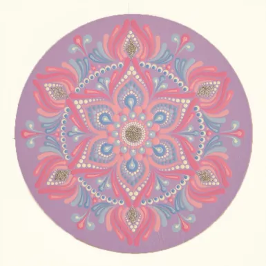 Ozdobna Mandala z intencją "Niewinność"