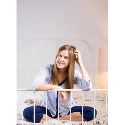 Piżama/Komplet Dresowy kolor Granatowy Rozmiar XL