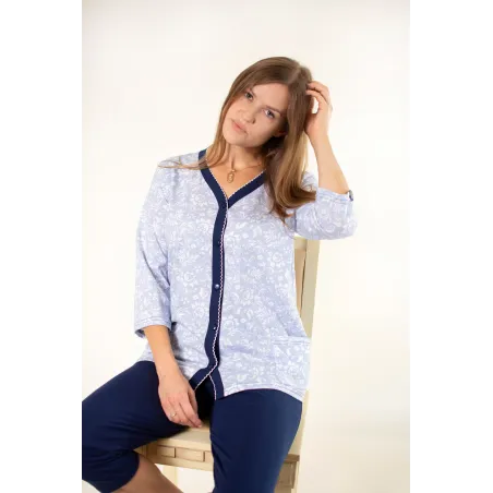 Piżama/Komplet Dresowy kolor Granatowy Rozmiar XXL