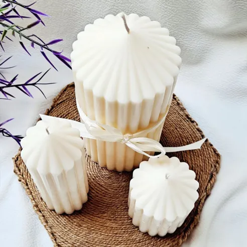 Zestaw świec sojowych walce