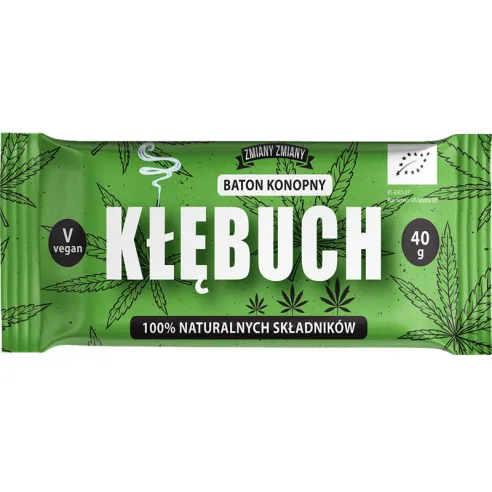 Baton Kłębuch BIO konopny 40g