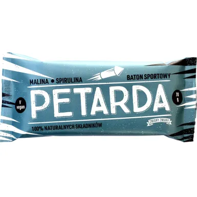 Baton Petarda z maliną i spiruliną 70 g