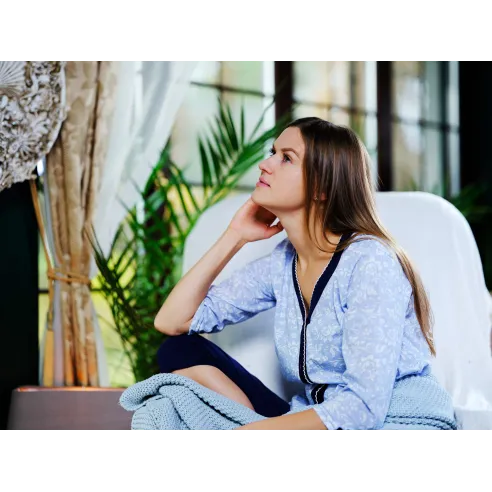 Piżama/Komplet Dresowy kolor Granatowy Rozmiar XL