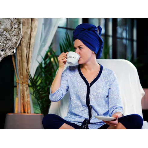 Piżama/Komplet Dresowy kolor Granatowy Rozmiar XL