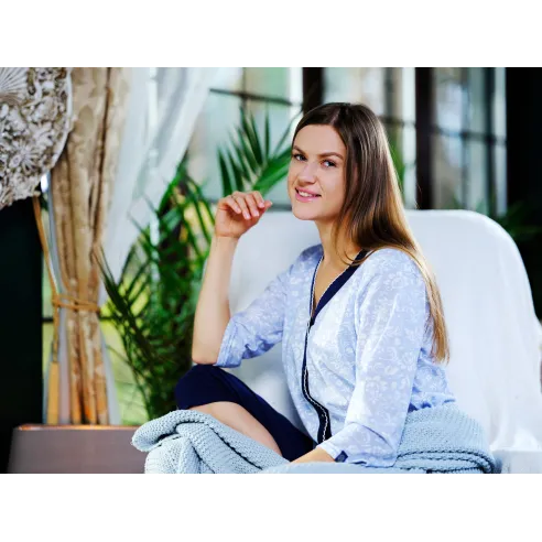 Piżama/Komplet Dresowy kolor Granatowy Rozmiar XXXL