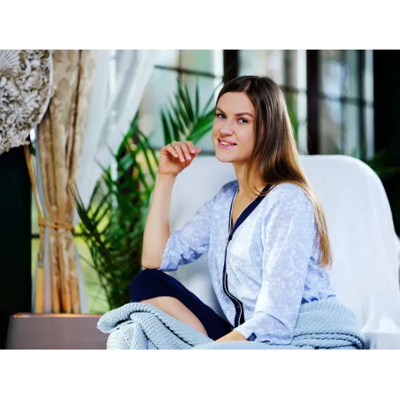 Piżama/Komplet Dresowy kolor Granatowy Rozmiar XXXL