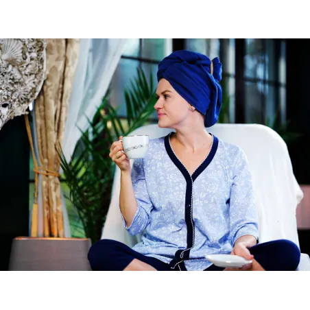 Piżama/Komplet Dresowy kolor Granatowy Rozmiar XXXL