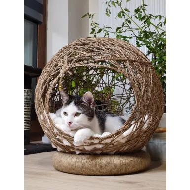 Kocie Bambaryły - legowisko dla kota - ręcznie robione