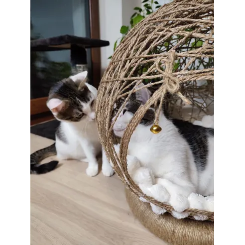 Kocie Bambaryły - legowisko dla kota - ręcznie robione