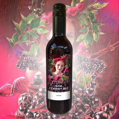 Sok Moniki Czarny Bez BIO 375 ml