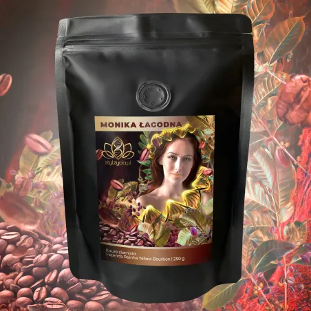 Łagodna Kawa Moniki Ziarnista - Fazenda Rainha Yellow Bourbon Łagodna Kawa Moniki Ziarnista - Fazenda Rainha Yellow Bourbon