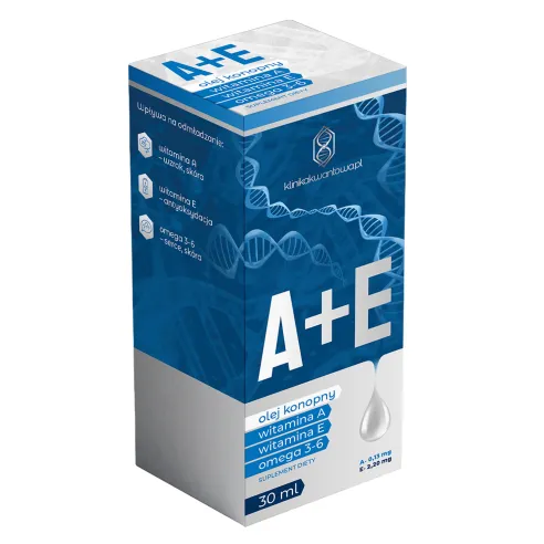 Witamina A+E, olej konopny, omega 3-6 30ml