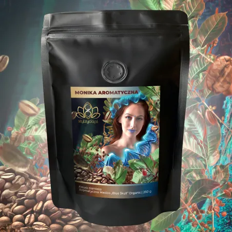 Kawa Moniki Ziarnista - Aromatyczna Mexico "Blue Skull" Organic Kawa Moniki Ziarnista - Aromatyczna Mexico "Blue Skull" Organic