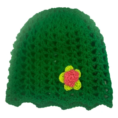 Czapka szydełkowa - zielona