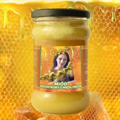 Miód Moniki Nostrzykowy z Miętą i Melisą - 430g