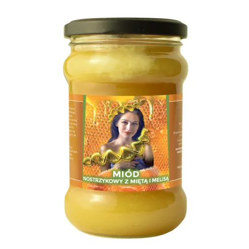 Miód Moniki Nostrzykowy z Miętą i Melisą - 430g