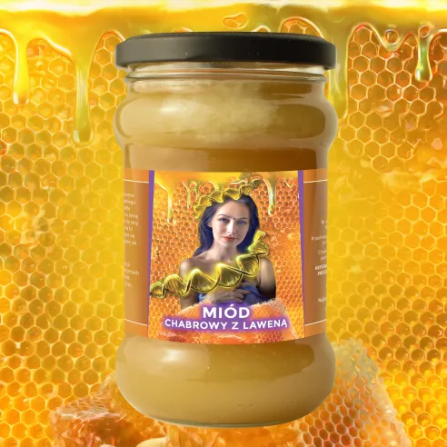 Miód Moniki Chabrowy z Lawendą - 430g