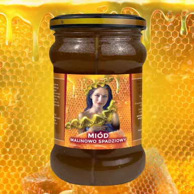 Miód Moniki Malinowo Spadziowy - 430g