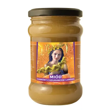 Miód Moniki Chabrowy z Dziurawcem i Lawendą - 430g 2