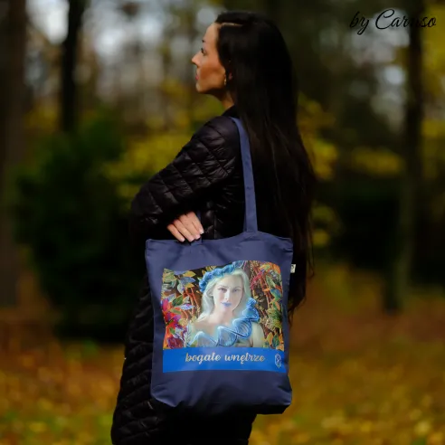 Torba obfitości z bawełny organicznej - "bogate wnętrze"