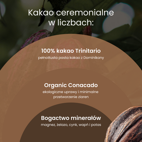 Kakao Rytualne Ceremonialne Dominicana Conacado 100%