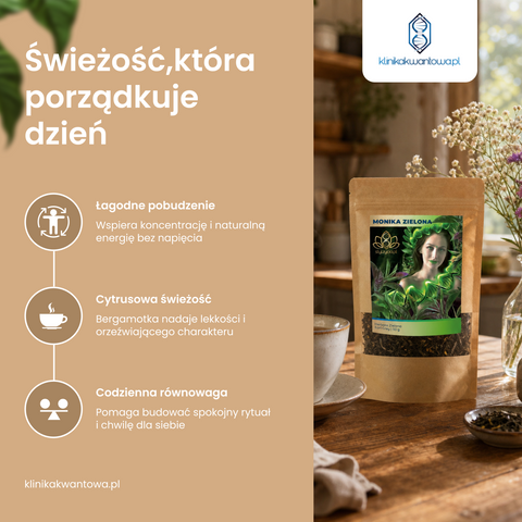 Herbata Monika Zielona - Earl Grey