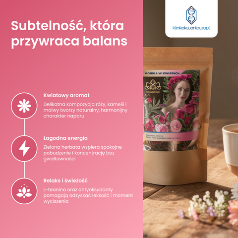 Herbata Zielona Monika w Kwiatach